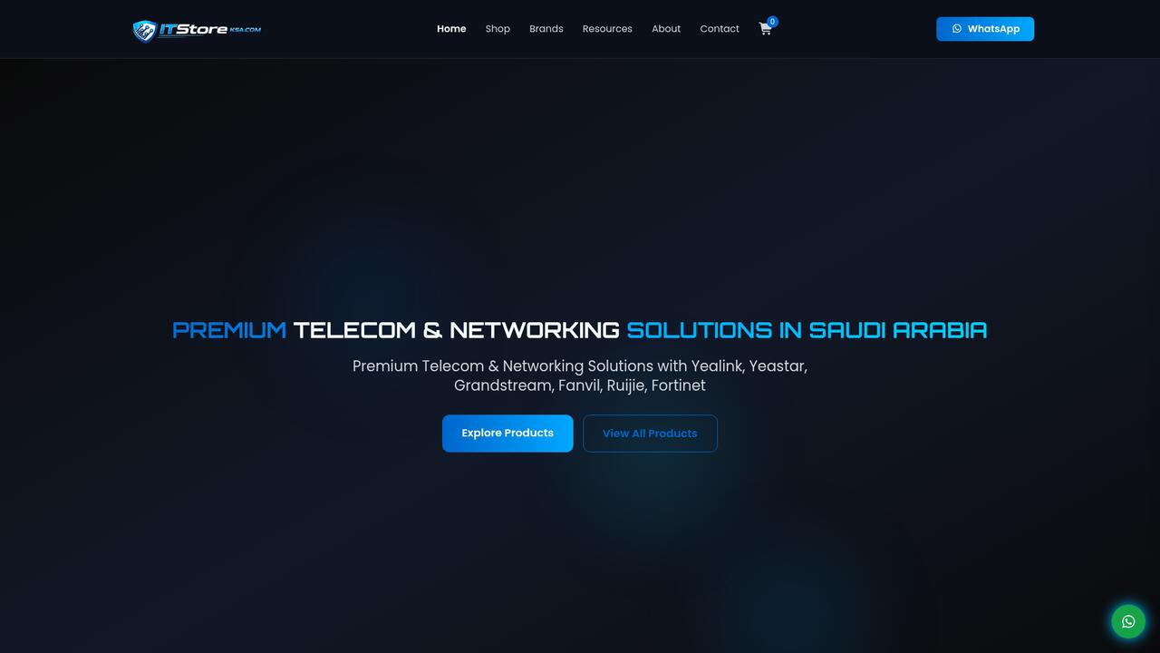 ITStore KSA website preview