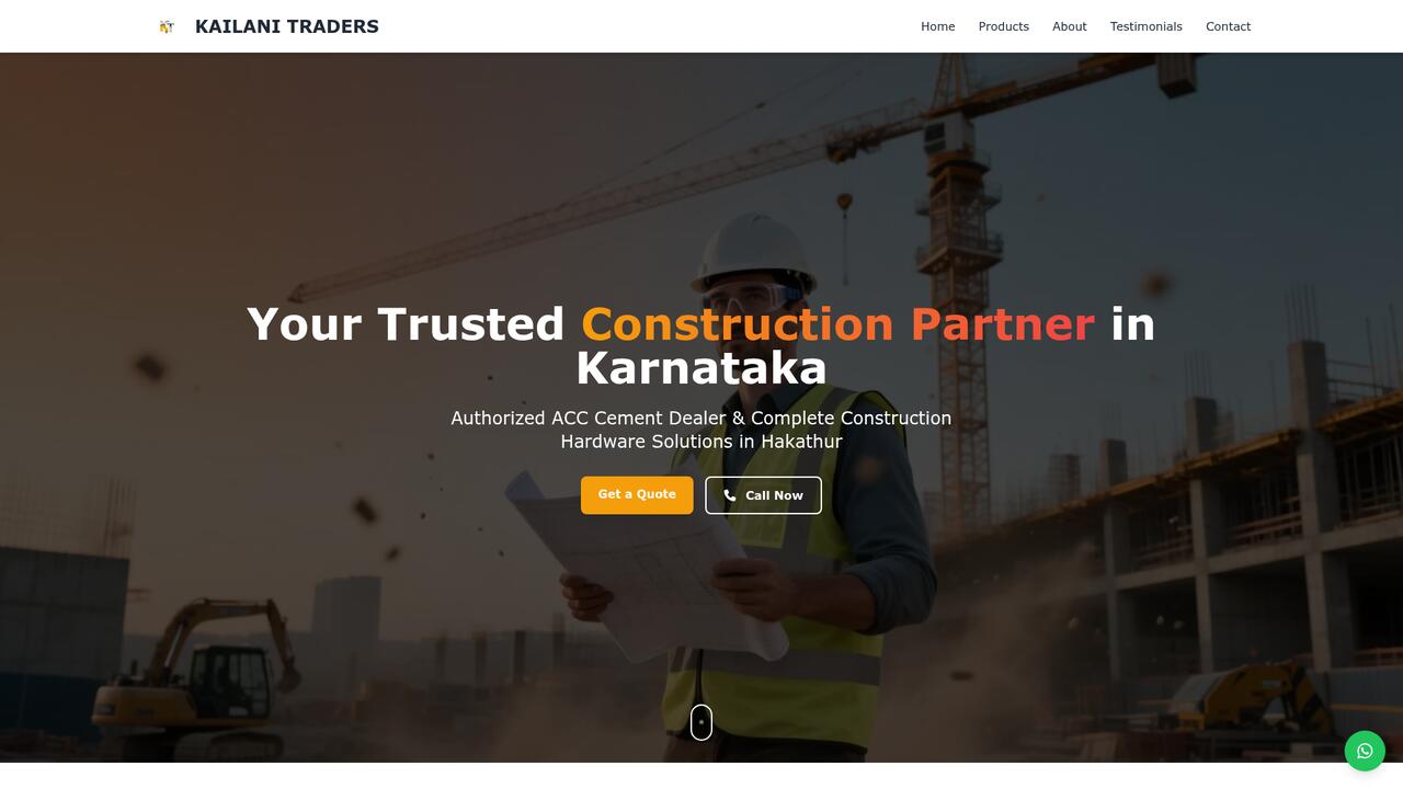 Kailani Traders website preview